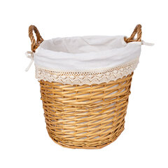 Плетеный мешок для белья Home4you Max, 40x40x56 см цена и информация | Аксессуары для ванной комнаты | 220.lv