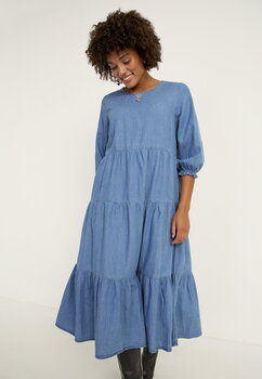 Cellbes sieviešu džinsa kleita SONJA, zila cena un informācija | Kleitas | 220.lv