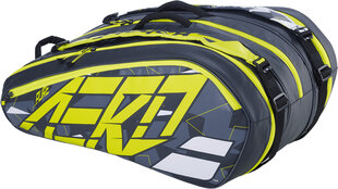 Чехол для теннисной ракетки Babolat Pure Aero X12, черный/желтый цвет цена и информация | Товары для большого тенниса | 220.lv
