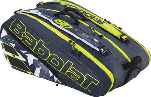 Tenisa rakešu futrālis Babolat Pure Aero X12, melns/dzeltens cena un informācija | Āra tenisa preces | 220.lv