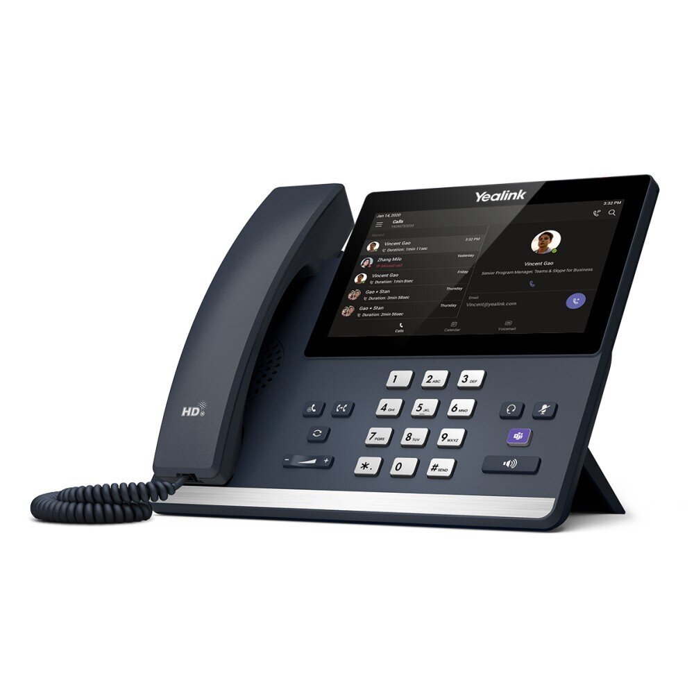 Yealink MP56 Teams Edition | VoIP tālrunis | Android, 2x RJ45 1000Mb/s, PoE, USB, ekrāns, Wi-Fi, Bluetooth cena un informācija | Stacionārie telefoni | 220.lv