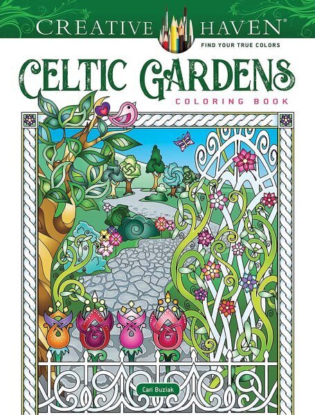 Creative Haven Celtic Gardens Coloring Book cena un informācija | Grāmatas mazuļiem | 220.lv