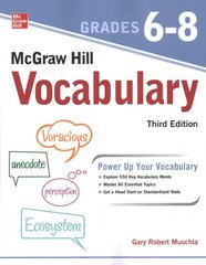 McGraw Hill Vocabulary Grades 6-8, Third Edition 3rd edition цена и информация | Книги для подростков  | 220.lv