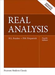 Real Analysis (Classic Version) 4th edition cena un informācija | Ekonomikas grāmatas | 220.lv