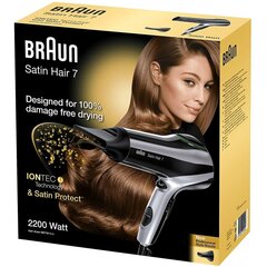 Фен Braun Satin Hair 7 HD710 ионный Чёрный 2200 W цена и информация | Фены | 220.lv