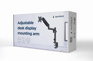 Monitora stiprinājums Gembird Adjustable Desk Display Mounting Arm 17”-32” cena un informācija | Monitora turētāji | 220.lv