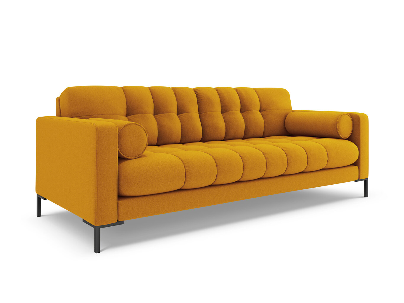 Dīvāns Cosmopolitan Design Bali 4S, dzeltens/melns cena un informācija | Dīvāni | 220.lv