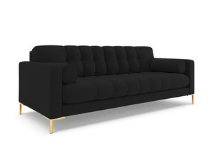 Dīvāns Cosmopolitan Design Bali 4S, melns/zeltainas krāsas cena un informācija | Dīvāni | 220.lv