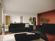 Dīvāns Cosmopolitan Design Bali 3S, melns/zeltainas krāsas cena un informācija | Dīvāni | 220.lv