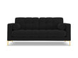 Dīvāns Cosmopolitan Design Bali 3S, melns/zeltainas krāsas cena un informācija | Dīvāni | 220.lv