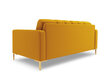 Dīvāns Cosmopolitan Design Bali 3S, dzeltens/zeltainas krāsas cena un informācija | Dīvāni | 220.lv
