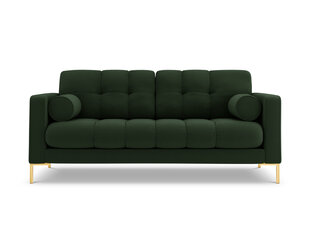 Dīvāns Cosmopolitan Design Bali 3S, tumši zaļš/zelta krāsas cena un informācija | Dīvāni | 220.lv