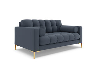 Dīvāns Cosmopolitan Design Bali 2S, tumši zils/zelta krāsas cena un informācija | Dīvāni | 220.lv