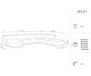 Stūra dīvāns Micadoni Home Miley, smilškrāsas цена и информация | Stūra dīvāni | 220.lv