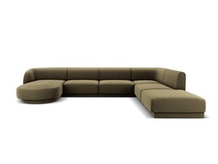 Stūra dīvāns Micadoni Home Miley, zaļš cena un informācija | Stūra dīvāni | 220.lv