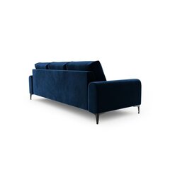 Trīsvietīgs dīvāns Velvet Larnite, 222x102x90 cm, tumši zilas krāsas cena un informācija | Dīvāni | 220.lv