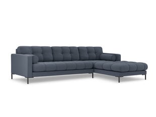 Stūra dīvāns Cosmopolitan Design Bali R 5S, tumši zils/melns cena un informācija | Stūra dīvāni | 220.lv