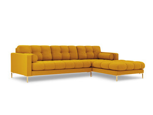 Stūra dīvāns Cosmopolitan Design Bali R 5S, dzeltens/zeltainas krāsas cena un informācija | Stūra dīvāni | 220.lv