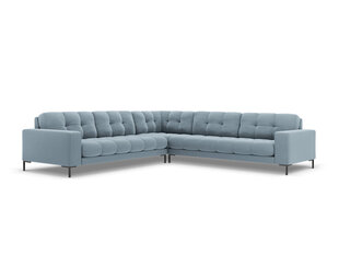 Universāls stūra dīvāns Cosmopolitan Design Bali 6S-V, gaiši zils/melns цена и информация | Угловые диваны | 220.lv