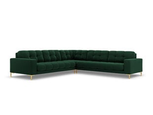 Universāls stūra dīvāns Cosmopolitan Design Bali 6S-V, zaļš/zeltainas krāsas cena un informācija | Stūra dīvāni | 220.lv