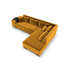 Labās puses stūra dīvāns Velvet Dolomite XL, 277x220x74 cm, dzeltens cena un informācija | Stūra dīvāni | 220.lv