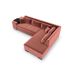 Labās puses stūra dīvāns Velvet Dolomite XL, 277x220x74 cm, rozā cena un informācija | Stūra dīvāni | 220.lv