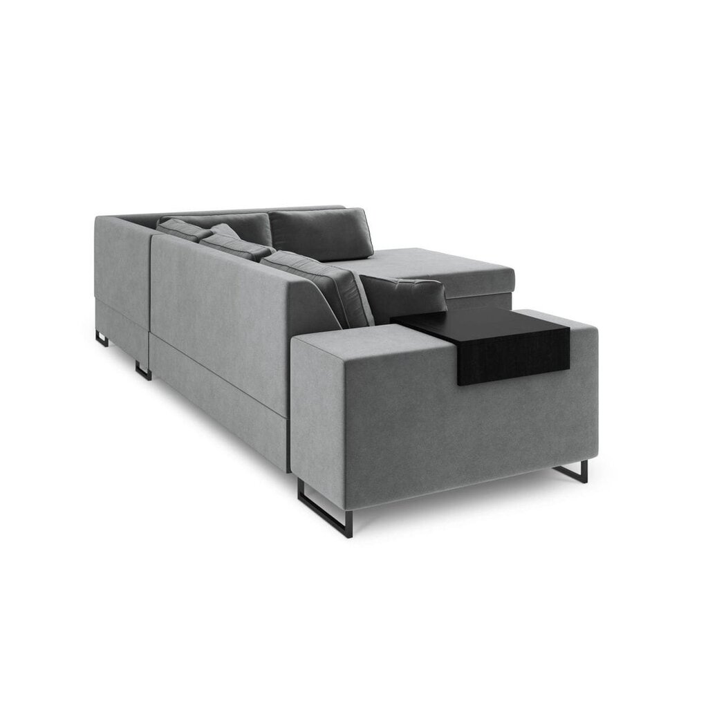 Labās puses stūra dīvāns Velvet Dolomite XL, 277x220x74 cm, pelēks cena un informācija | Stūra dīvāni | 220.lv