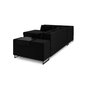 Kreisās puses stūra dīvāns Velvet Dolomite XL, 277x220x74 cm, melns cena un informācija | Stūra dīvāni | 220.lv