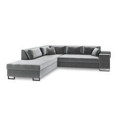 Левосторонний угловой диван Velvet Dolomite XL, 277x220x74 см, серый цена и информация | Угловые диваны | 220.lv