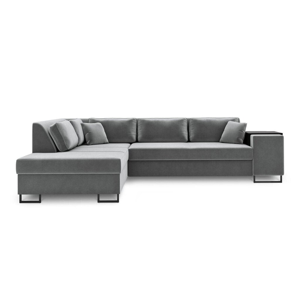 Kreisās puses stūra dīvāns Velvet Dolomite XL, 277x220x74 cm, pelēks cena un informācija | Stūra dīvāni | 220.lv