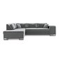 Kreisās puses stūra dīvāns Velvet Dolomite XL, 277x220x74 cm, pelēks cena un informācija | Stūra dīvāni | 220.lv
