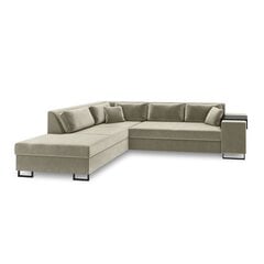 Kreisās puses stūra dīvāns Velvet Dolomite XL, 277x220x74 cm, smilškrāsas cena un informācija | Stūra dīvāni | 220.lv