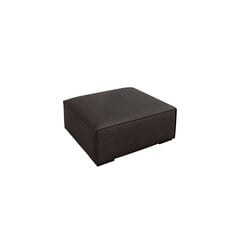 Кожаный пуф Agawa, 100x100x39 см, темно- коричневый цвет цена и информация | Кресла-мешки и пуфы | 220.lv