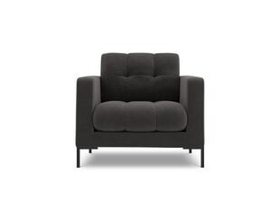 Krēsls Cosmopolitan Design Bali 1S-V, tumši pelēks/melns цена и информация | Кресла в гостиную | 220.lv