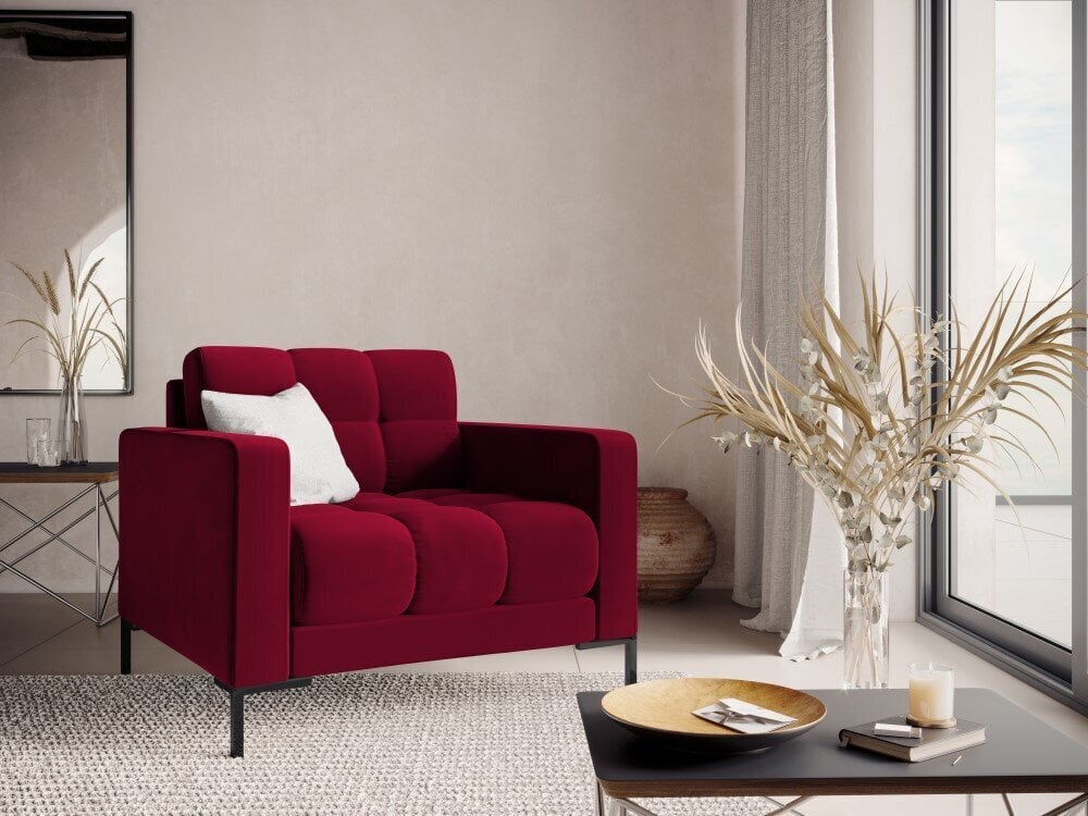 Krēsls Cosmopolitan Design Bali 1S-V, sarkans/melns cena un informācija | Atpūtas krēsli | 220.lv
