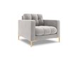Krēsls Cosmopolitan Design Bali 1S-V, gaiši pelēkas/zeltainas krāsas cena un informācija | Atpūtas krēsli | 220.lv