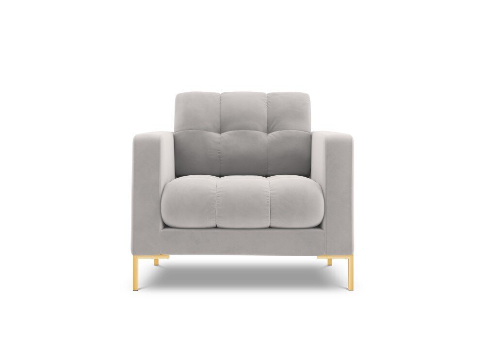 Krēsls Cosmopolitan Design Bali 1S-V, gaiši pelēkas/zeltainas krāsas cena un informācija | Atpūtas krēsli | 220.lv