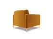 Krēsls Cosmopolitan Design Bali 1S-V, dzeltens/zeltainas krāsas cena un informācija | Atpūtas krēsli | 220.lv