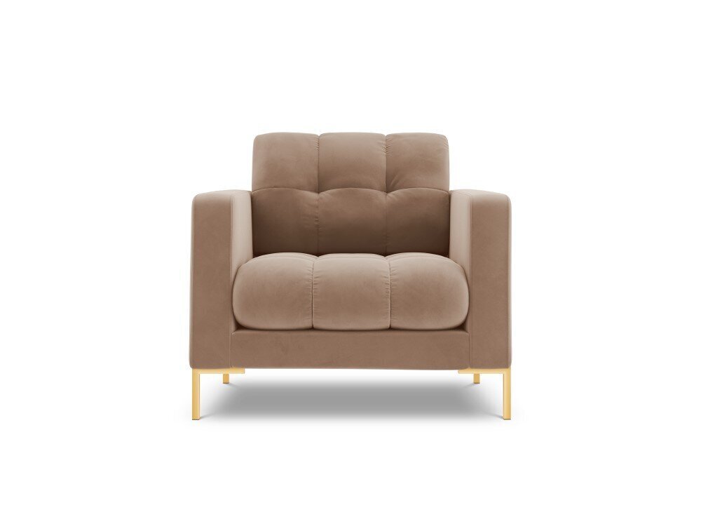 Krēsls Cosmopolitan Design Bali 1S-V, smilškrāsas/zeltainas krāsas цена и информация | Atpūtas krēsli | 220.lv