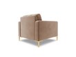 Krēsls Cosmopolitan Design Bali 1S-V, smilškrāsas/zeltainas krāsas цена и информация | Atpūtas krēsli | 220.lv