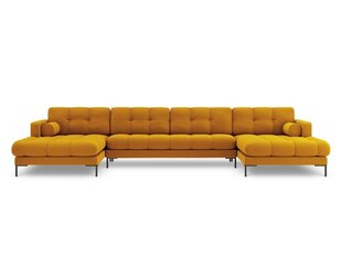 Stūra dīvāns Cosmopolitan Design Bali 7, dzeltens/melns cena un informācija | Stūra dīvāni | 220.lv