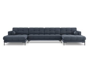 Stūra dīvāns Cosmopolitan Design Bali 7, tumši zils/melns cena un informācija | Stūra dīvāni | 220.lv