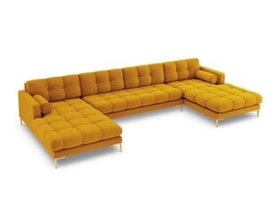 Stūra dīvāns Cosmopolitan Design Bali 7, dzeltens/zeltainas krāsas cena un informācija | Stūra dīvāni | 220.lv