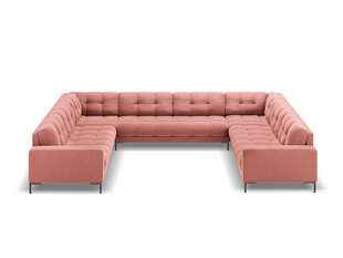 Stūra dīvāns Cosmopolitan Design Bali 9S-VU, rozā/melns cena un informācija | Stūra dīvāni | 220.lv