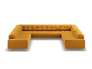 Stūra dīvāns Cosmopolitan Design Bali 9S-VU, dzeltens/zeltainas krāsas cena un informācija | Stūra dīvāni | 220.lv