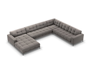 Stūra dīvāns Cosmopolitan Design Bali 7S-VUR, pelēks/melns cena un informācija | Stūra dīvāni | 220.lv