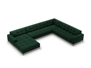Stūra dīvāns Cosmopolitan Design Bali 7S-VUR, zaļš/melns cena un informācija | Stūra dīvāni | 220.lv
