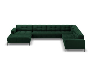 Stūra dīvāns Cosmopolitan Design Bali 7S-VUR, zaļš/melns cena un informācija | Stūra dīvāni | 220.lv