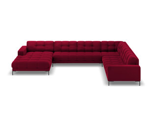Stūra dīvāns Cosmopolitan Design Bali 7S-VUR, sarkans/melns cena un informācija | Stūra dīvāni | 220.lv