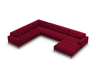 Stūra dīvāns Cosmopolitan Design Bali 7S-VUL, sarkans/melns цена и информация | Угловые диваны | 220.lv